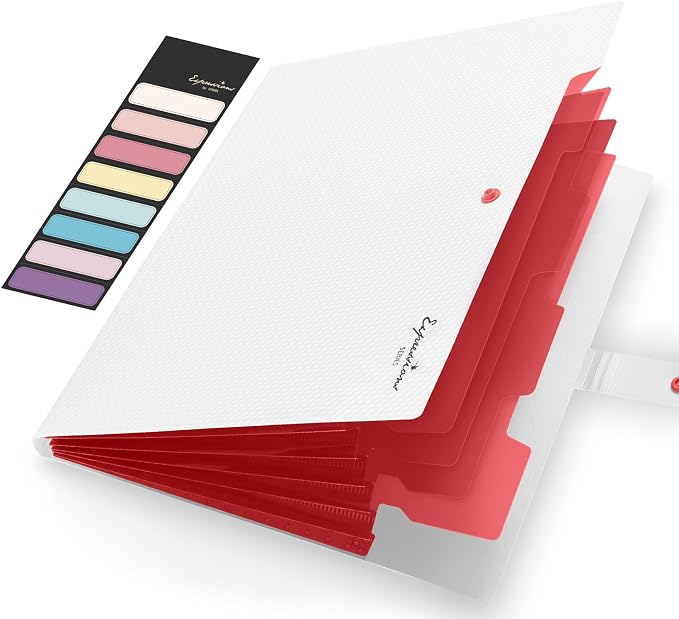 Sooez Accordion File Organizer, Letter Size Expanding File Folder by Sooez