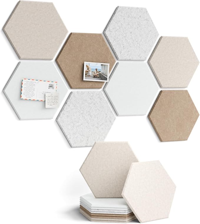 Fluxynara Hexagon Cork Board Alternative by FLUXYNARA