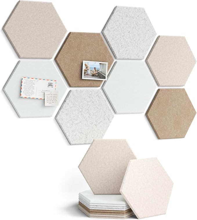 Fluxynara Hexagon Cork Board Alternative by FLUXYNARA