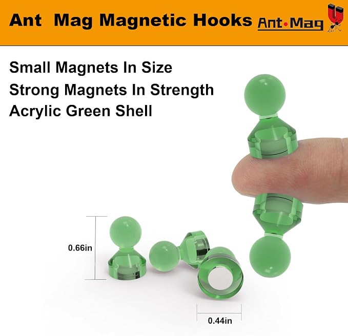 Ant Mag Magnetic Push Pins 48pcs Strong Whtieboard Pins Magnets Perfect Use - Image 2