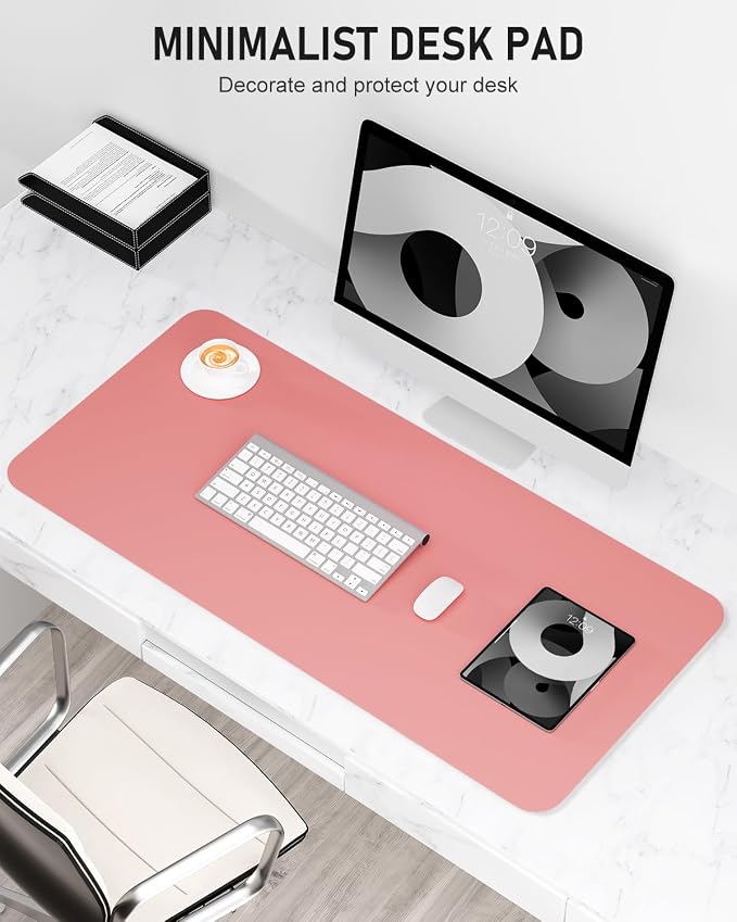 Desk Pad, 35.5" x 17" PU Leather Non-Slip Desk Mat Large Mouse Pad - Image 2