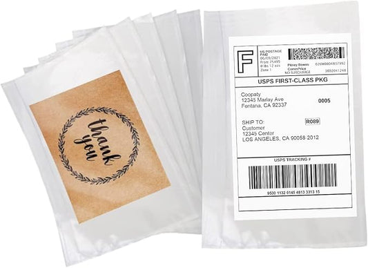 Shipping Labels Sleeves, Packing Slip Envelope Pouches 7.5" x 5.5" Packing List by COOPATY