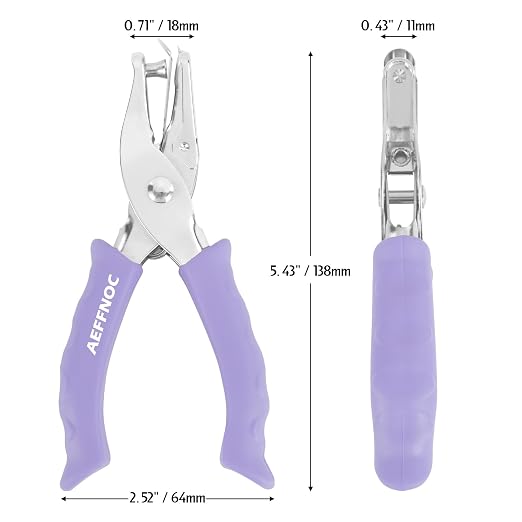 AEFFNOC Single Hole Punch, One Hole Puncher - Image 2