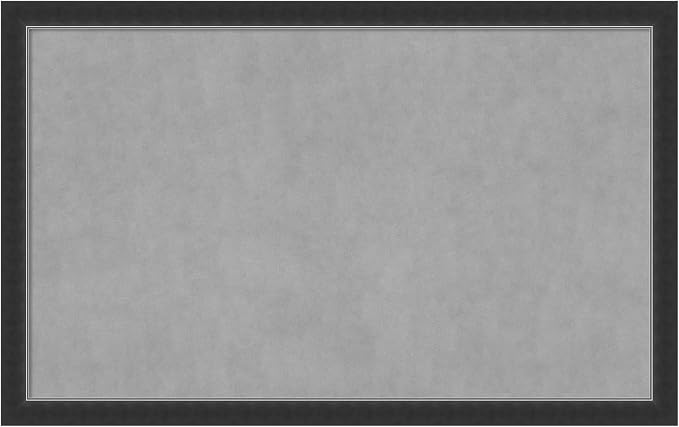 Amanti Art Black Framed Magnetic Board 27x43 Large Vision Board by AmantiArt