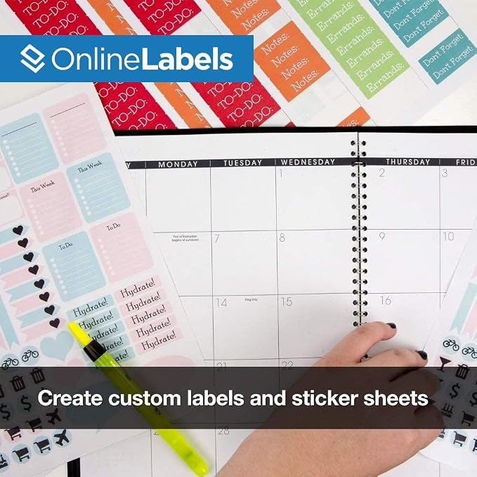 Sticker Paper, 500 Sheets, 8.5" x 11" Full Sheet Label, Works - Image 6