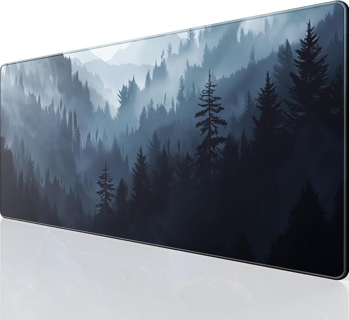 KTRIO Large Gaming Mouse Pad, Desk Mat, 31.5 x 11.8 in, Cloud Forest, XL | by KTRIO
