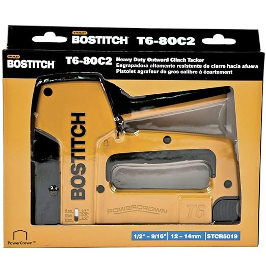 BOSTITCH Stapler, Outward Clinch, Stapling Tacker 14MM Max - Image 3