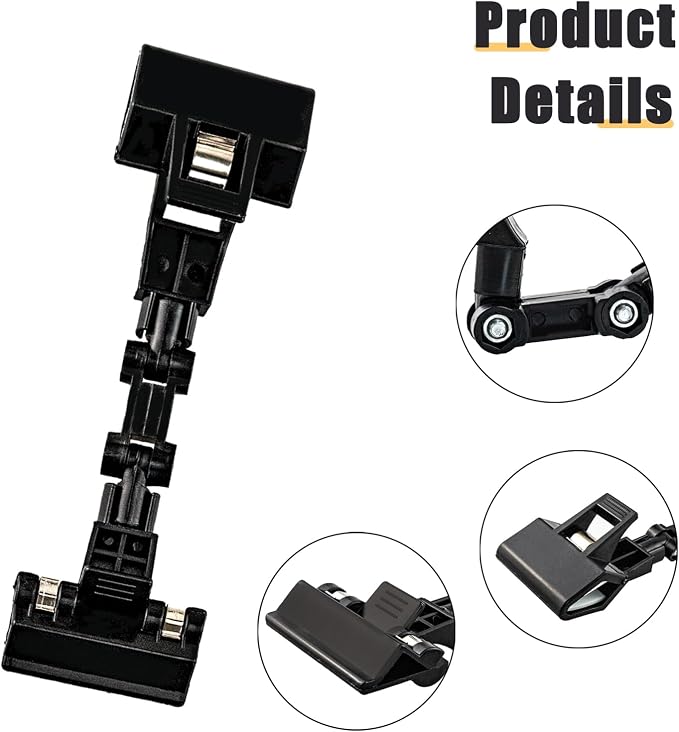 2-Pack Adjustable File Holder, Flexible File Holder Folding Paper Copy Holder - Image 3