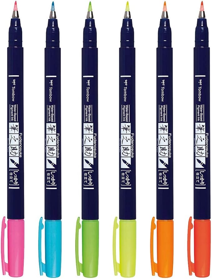 Tombow 56437 Fudenosuke Neon Brush Pen - Image 4