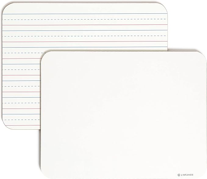 U Brands Dry Erase Lap Board, Double Sided, Dry Erase Marker Included, Small - Image 5