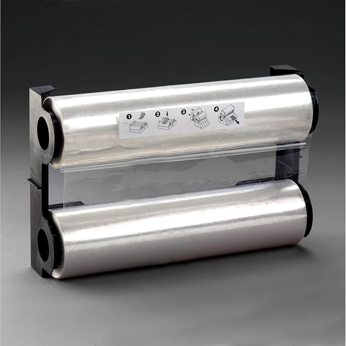 3M Dual Laminate Refill, 12 Inches x 100 Feet Roll, Heat-Free Laminating (DL1001) Clear-DeskLoop Office