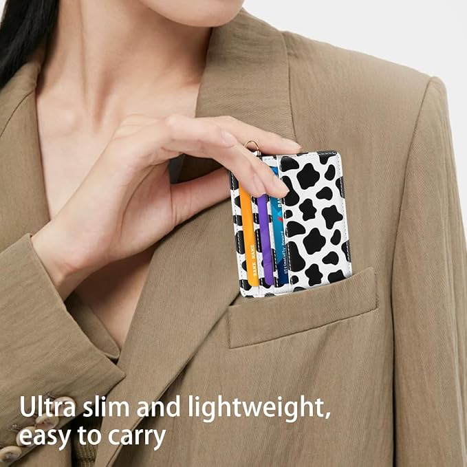 Slim Minimalist Front Pocket RFID Blocking Credit Card Holder Small Wallet Cute - Image 6