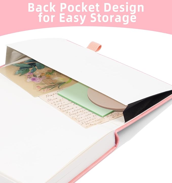 Blank Journal Notebook 365 Pages, A5 Leather Sketch Book - Image 6
