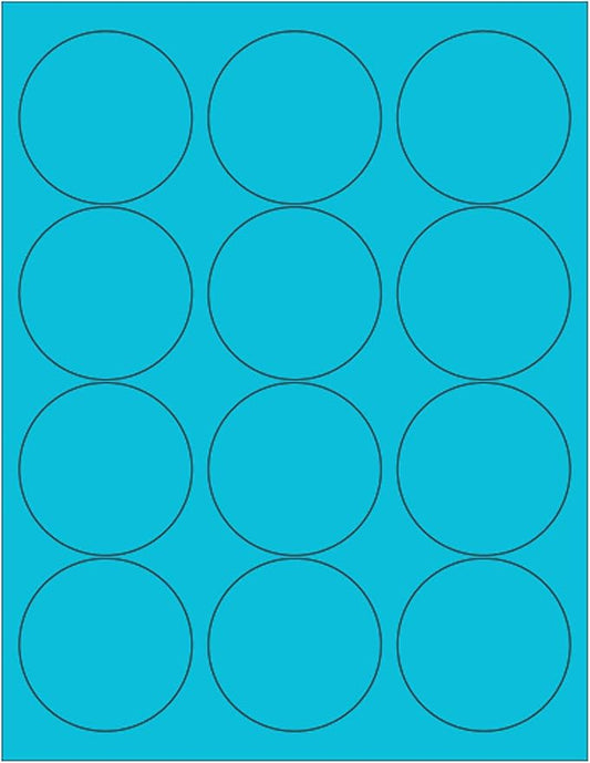 NextDayLabels - 8-1/2 x 11 Neon Color High Light Fluorescent Labels by NextDayLabels