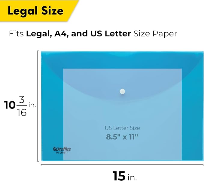 FLEXOFFICE 24 Pack Plastic Envelopes - Image 2