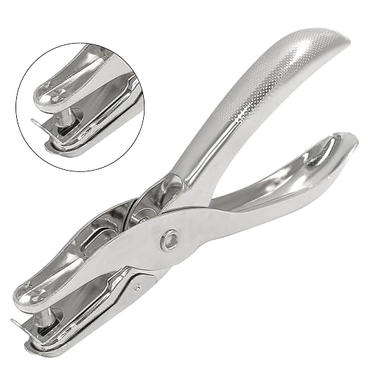 3Pcs 1/4”/ 6mm Small Mini Metal Hole Punchers Tiny Circle Shaped Hole Handheld - Image 3
