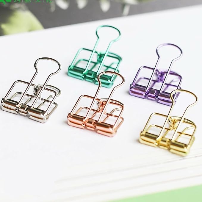 Purple Binder Clips - Image 2