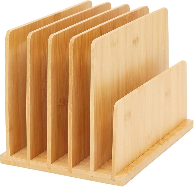 Bamboo Wooden Mail Holder, File Sorter - Image 8