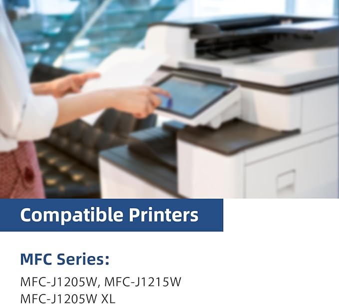 LC404 MFC-J1205W LC404XL Ink Cartridges Replacement Compatible for Brother LC 404 LC404XL LC-404 Work with MFC-J1205W MFC-J1215W MFC-J1205W XL Printer (4 Pack, Black Cyan Magenta Yellow)-DeskLoop Office