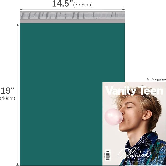 Fuxury 500 Pcs Poly Mailers 14.5x19 Inch, Bulk Shipping Bags - Image 2
