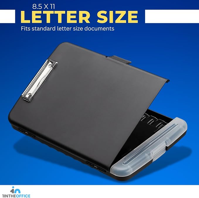 1InTheOffice Clipboard with Storage Box, Plastic Storage Clipboard - Image 3