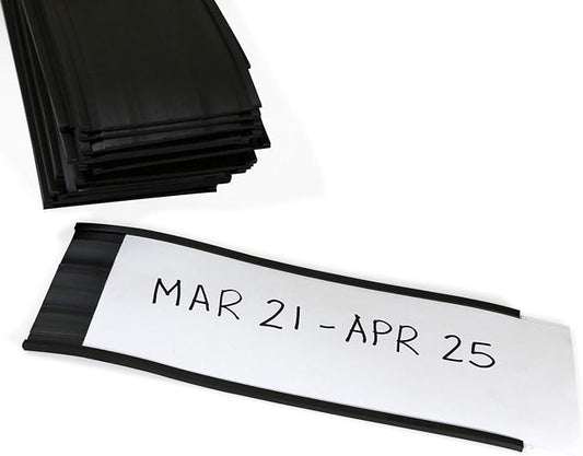 SmartSign 3 x 8 inch Flexible 'C' Channel Shelf Label Holders by SmartSign