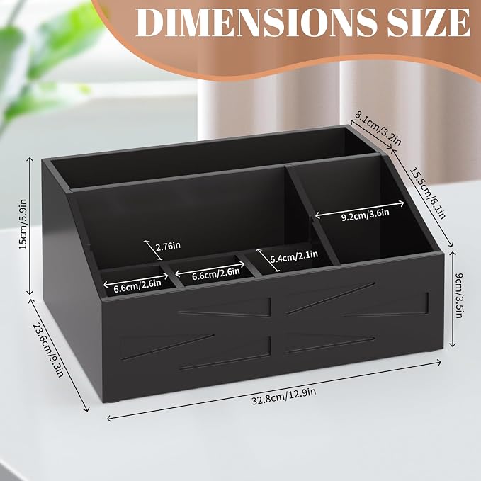 Large Mail Organizer Countertop, Farmhouse Desk and Kitchen Countertop Storage - Image 2