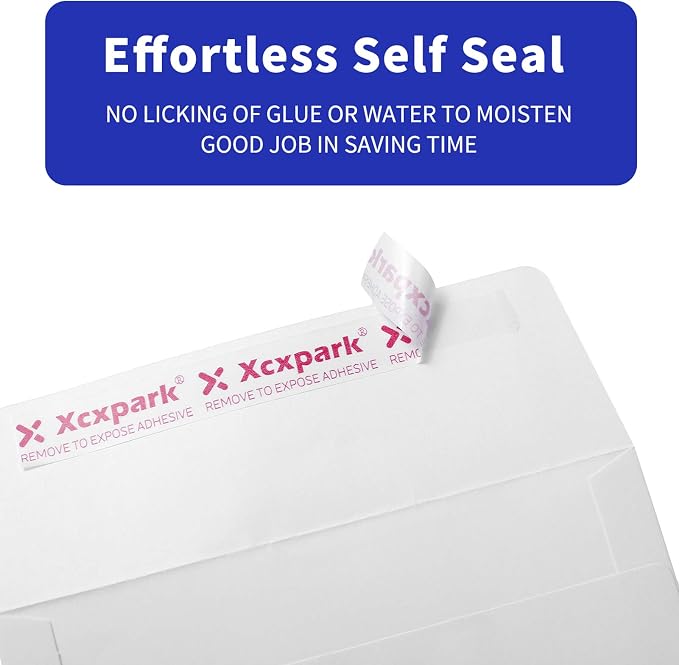 Xxcxpark Blank White Cards, 100 Qty 5.25 x 7.25 inches Printable A7 Envelopes & - Image 3
