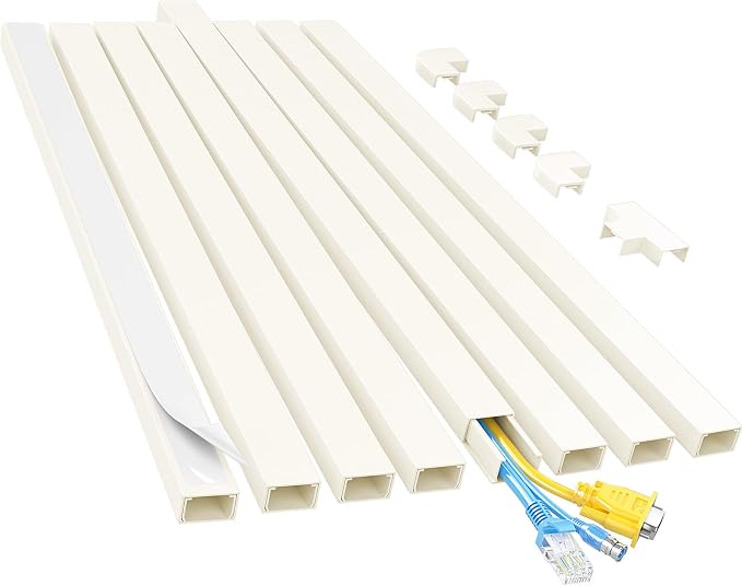 Yecaye Cord Hider, 113in Medium Cord Covers by Yecaye