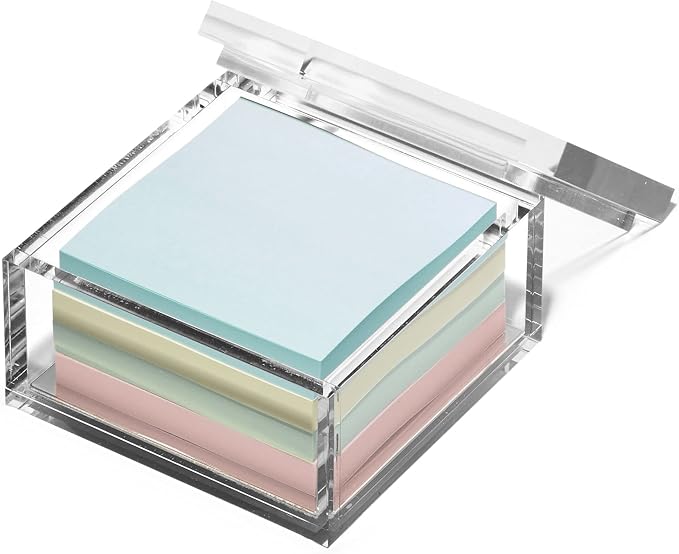 OfficeGoods Acrylic Desk Organizer w/Silver Base – Functional & Elegant Odds & by OfficeGoods