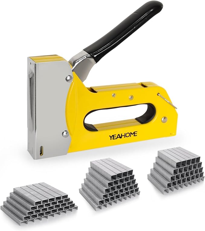 YEAHOME T50 Heavy Duty Staple Gun Kit, Upholstery Staple Gun by YEAHOME
