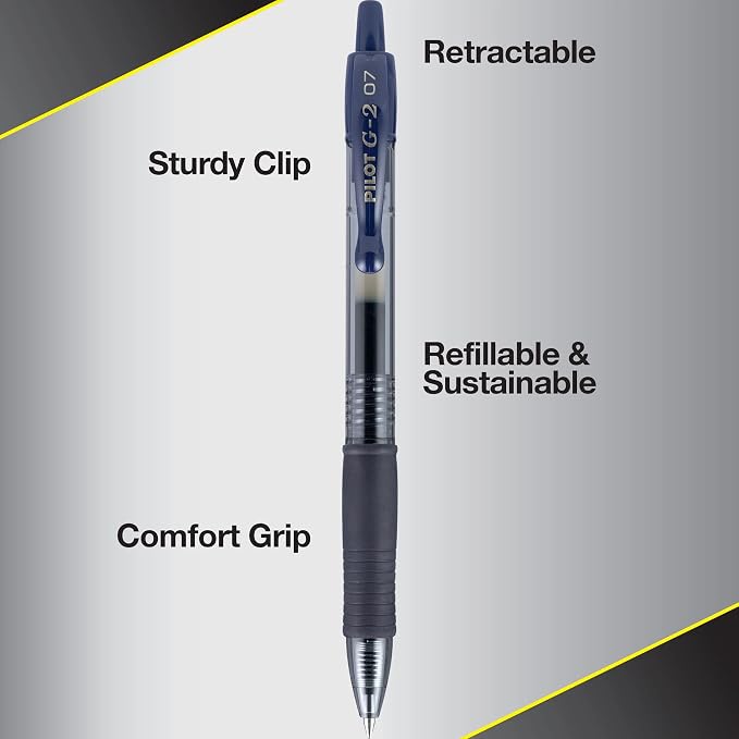 Pilot G2 Premium Gel Roller Pens, Fine Point 0.7 mm, Journaling, and Office - Image 6