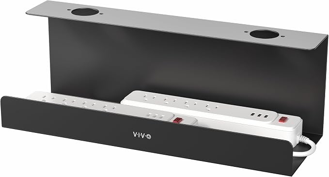VIVO Under Desk 17 inch Extra Deep Cable Management Tray, Power Strip Holder by Unknown