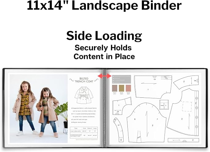 Dunwell 11x14 Portfolio Binder, Presentation Book - Image 2