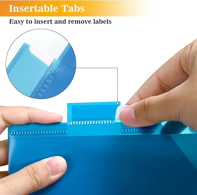8-Tab Dividers for 3 Ring Binder, Subject Dividers, 3-Hole Plastics Sheets - Image 5