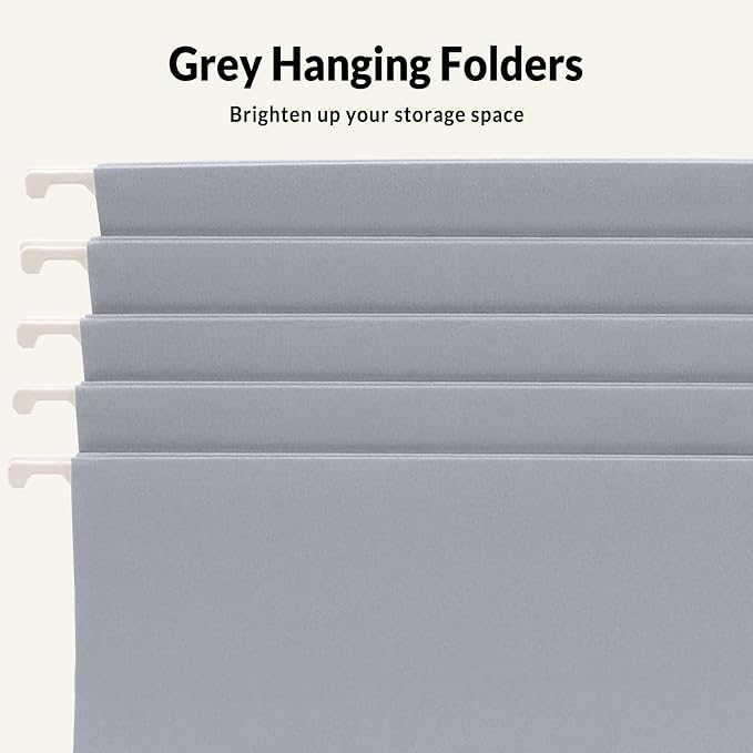 SUNEE 25 Pack Hanging File Folders, Hanging File Folders Letter Size - Image 4