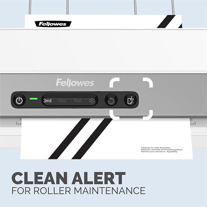 Fellowes Amaris 125 laminator Machine, School or Office use, 12.5 max Width, with 10 Jam Free Laminating Sheets-DeskLoop Office