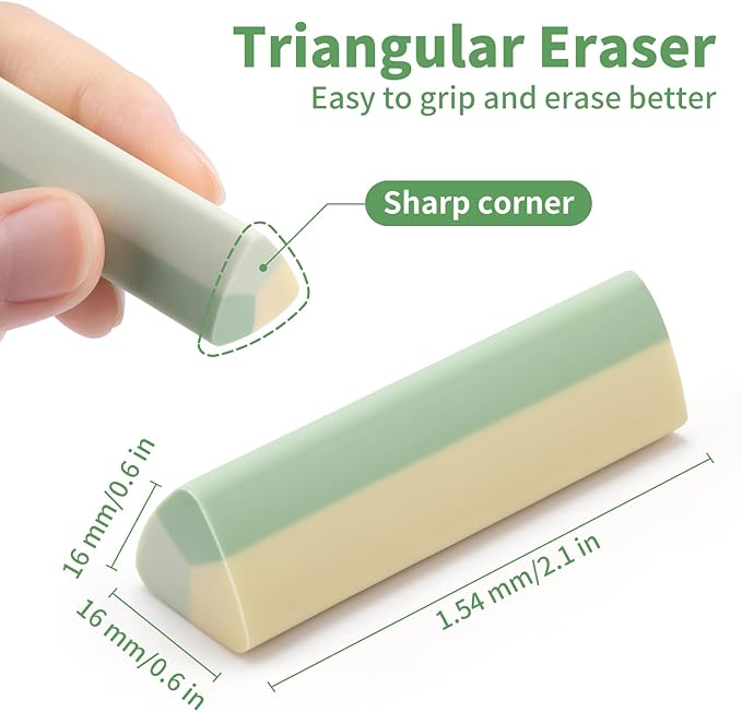 15 Pack Pencil Erasers, Colored Eraser for Kids Cute Orradores Escolares Eraser for School Office Art Erasers for Drawing-DeskLoop Office