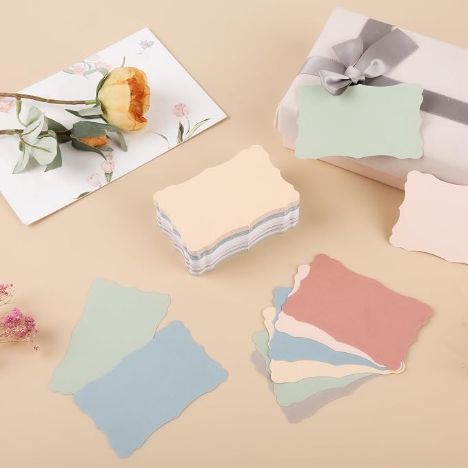 144 Pcs Small Business Cards Mini Size, Blank Note Gift Cards - Image 2