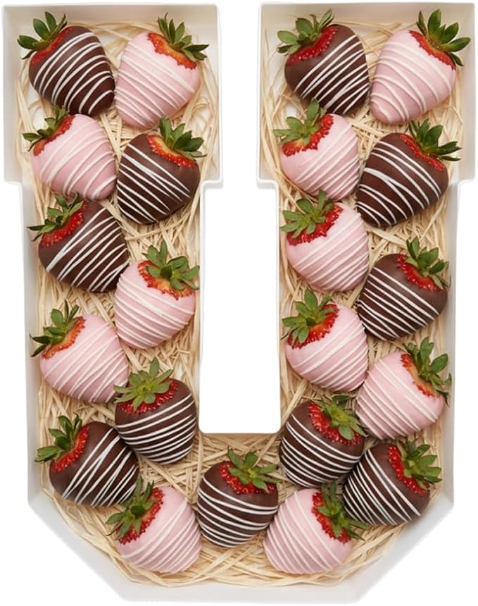 Plastic Fillable Letter Charcuterie Box, 10in Reusable Alphabet Shaped Tray by ANNJINT