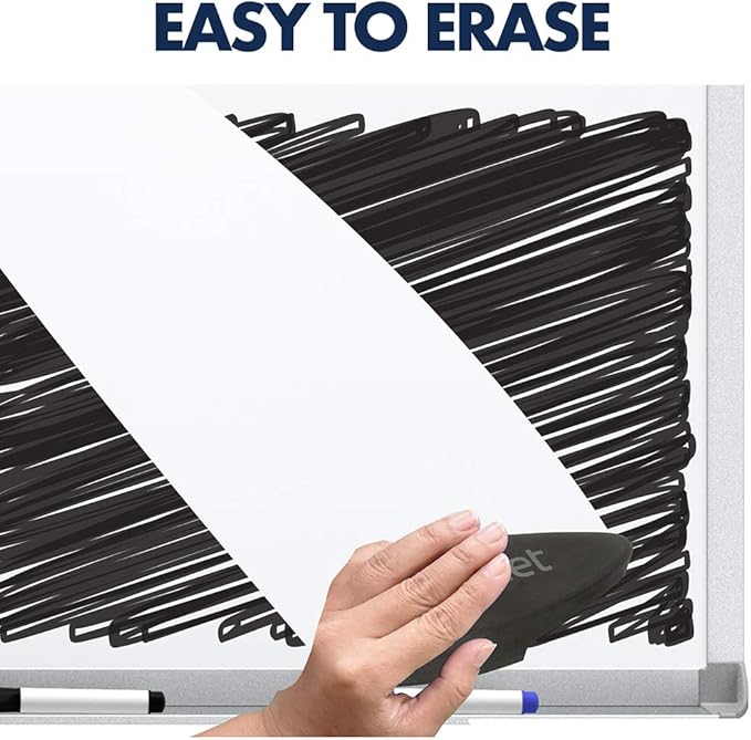 Quartet Dry Erase Magnetic White Board 72"W x 48"H, Porcelain Whiteboard - Image 3