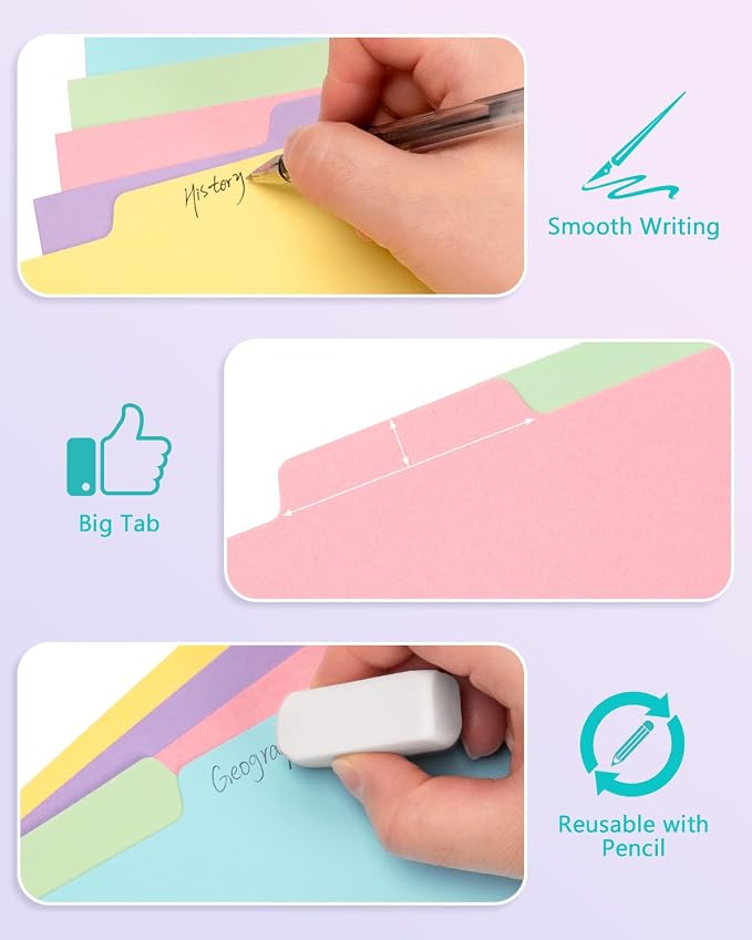 Dynta 3 Ring Binder Dividers - Image 3