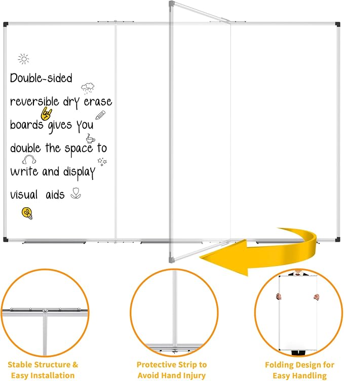 XBoard Extra Large Magnetic Whiteboard 118 x 48 Inch - Image 5