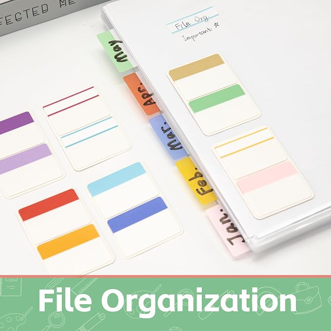 KICNIC Sticky Tabs 240Pcs 2Inch, Pastel Book Tabs, Adhesive BOPP Page Tabs - Image 5