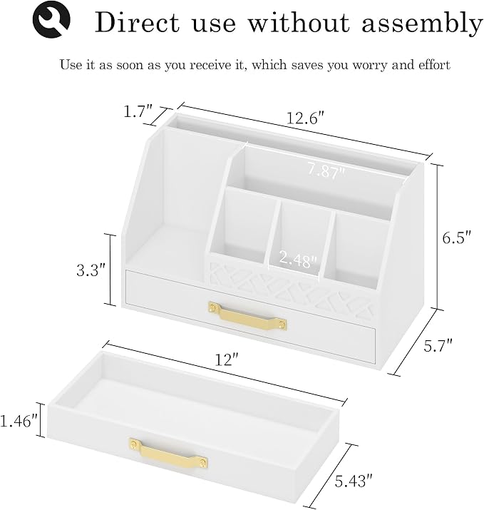 Wisuce Bamboo Mail Organizer Countertop - Image 7