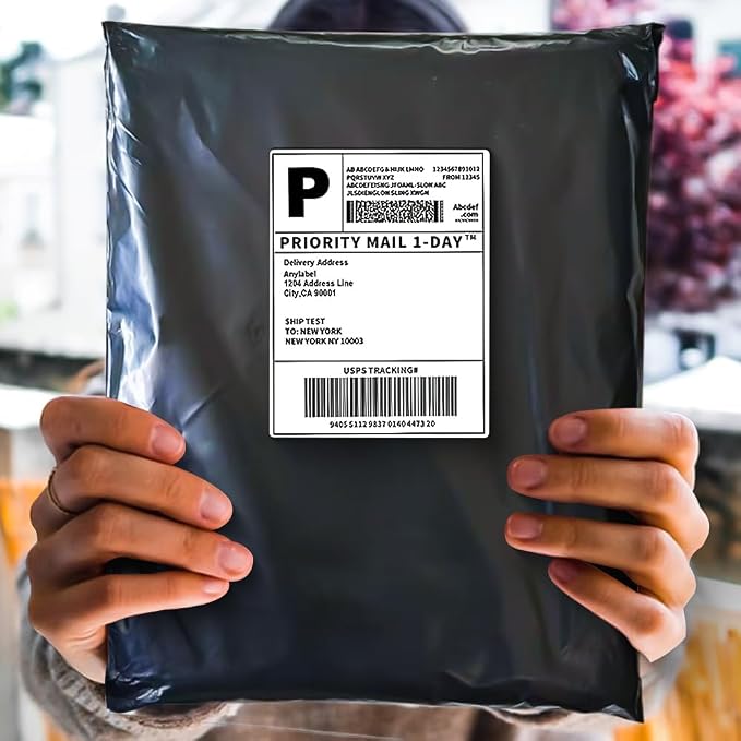 POLYSELLS 200 pcs 12x15.5 Inches Black Poly Mailers Shipping Envelopes - Image 5