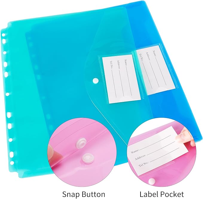 EOOUT 30pcs Binder Sleeves, Binder Pockets - Image 3
