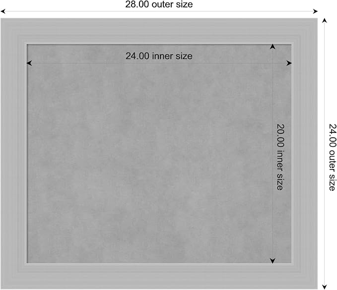 Amanti Art Silver Framed Magnetic Board 24x28 Medium Vision Board - Image 3