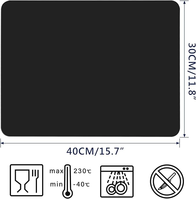 Gartful 2 Pack Silicone Crafting Mats, 15.7" x 11.8" Silicone Mat - Image 2