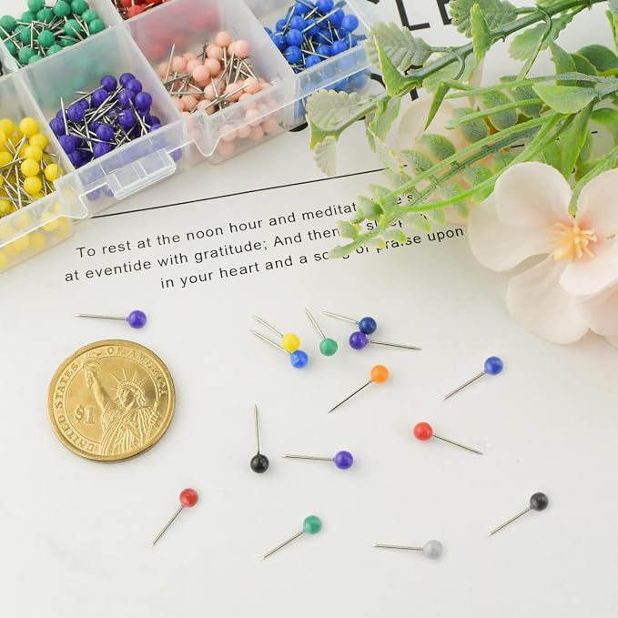 600 Pieces Push Pins Map Pins - Image 5